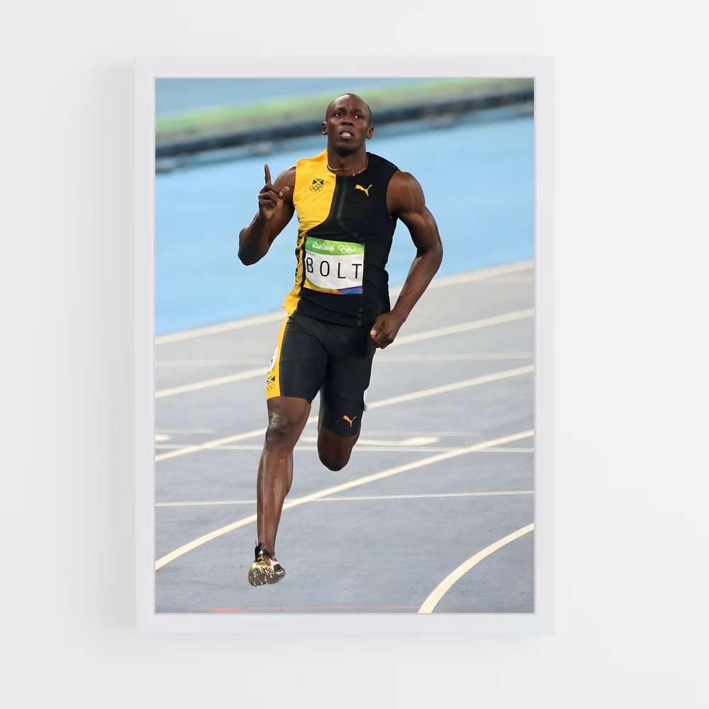 Poster L'Éclair de Sprint – affiche Athlétisme (vue 3)
